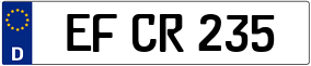 Trailer License Plate